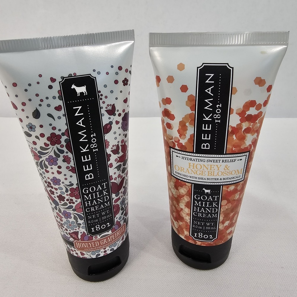 (Lot 2) Beekman 1802 Honeyed Grapefruit/Orange Goat Milk Hand Cream  3.4oz New